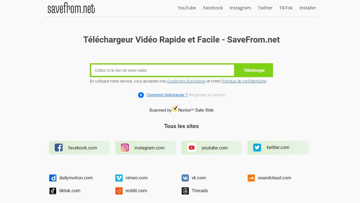 Savefrom.Net : une plateforme en ligne pour télécharger des vidéos