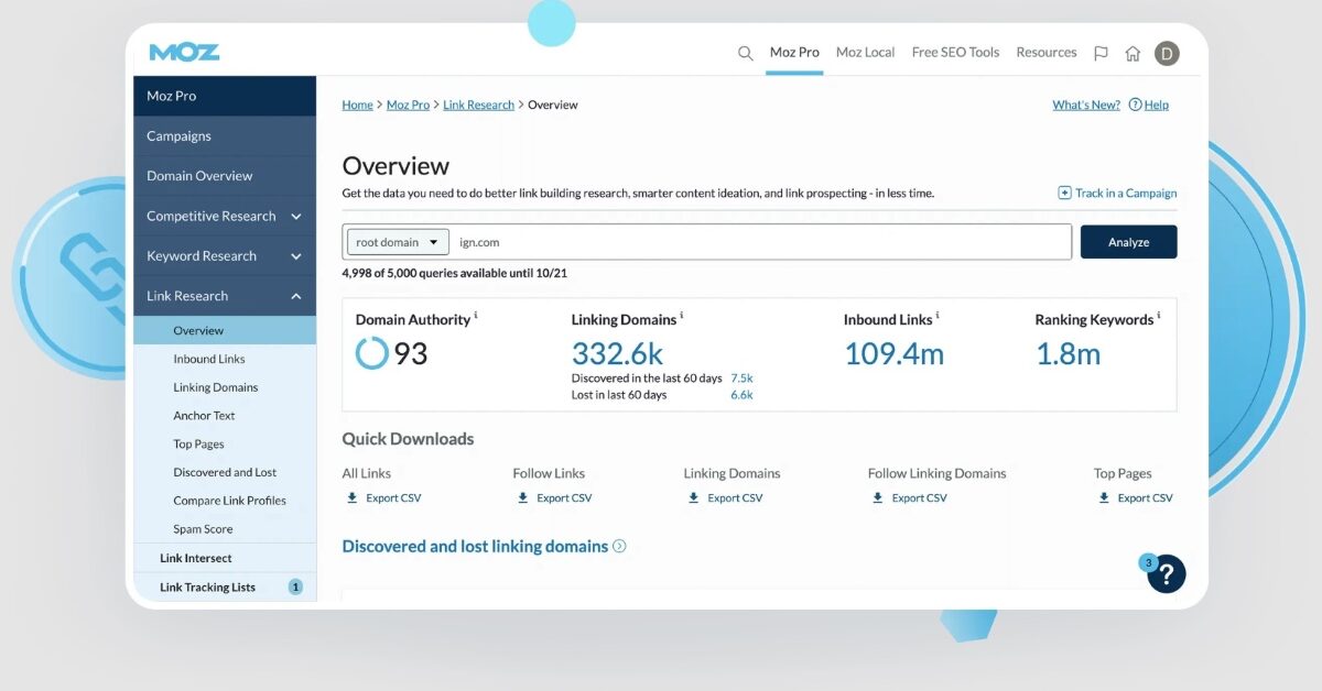 Moz : un outil pour l'optimisation et le suivi des performances SEO