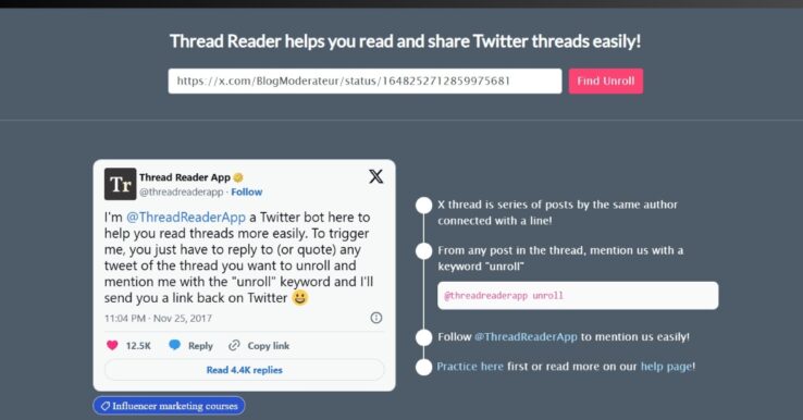 Illustration Thread Reader
