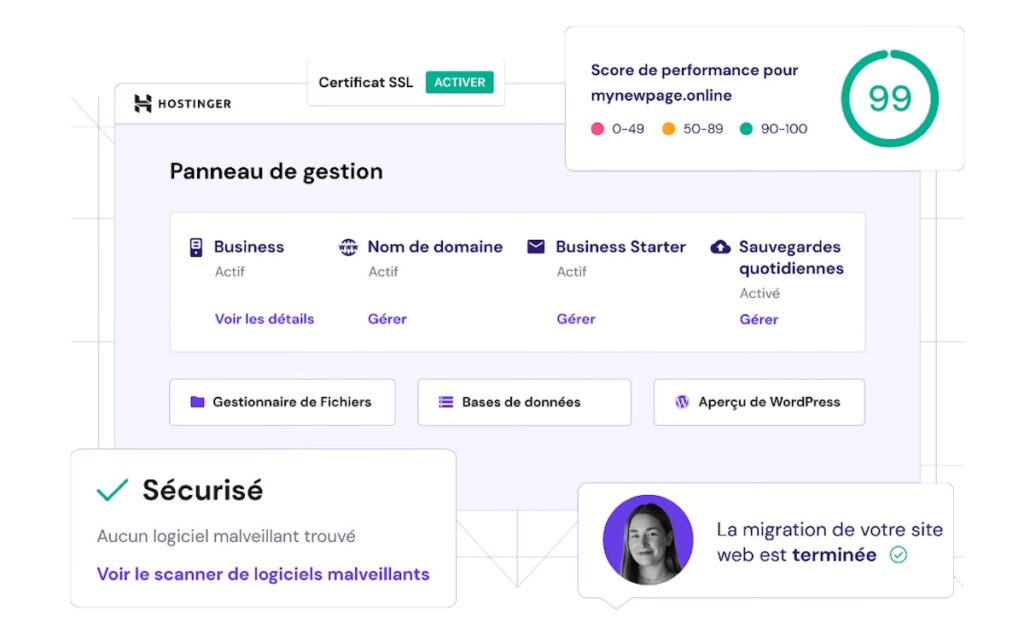 Hostinger-hebergement-interface