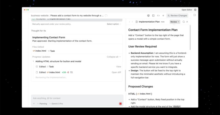 Illustration Google Antigravity