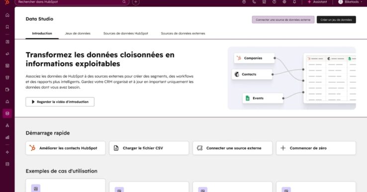 Illustration HubSpot Data Hub
