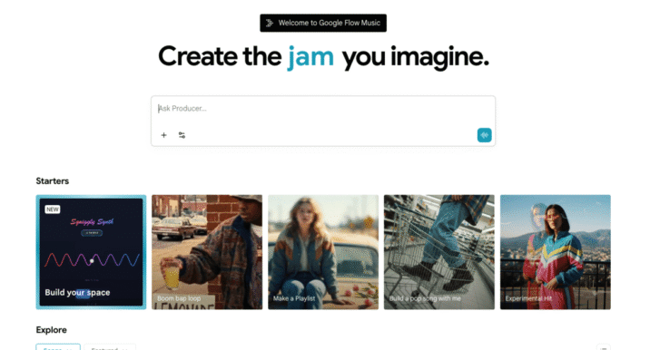 Illustration Google Flow Music