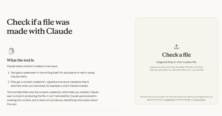 Illustration Check if a file was made with Claude