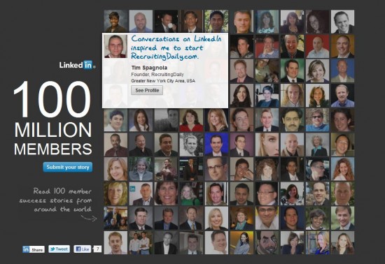 100 millions LinkedIn