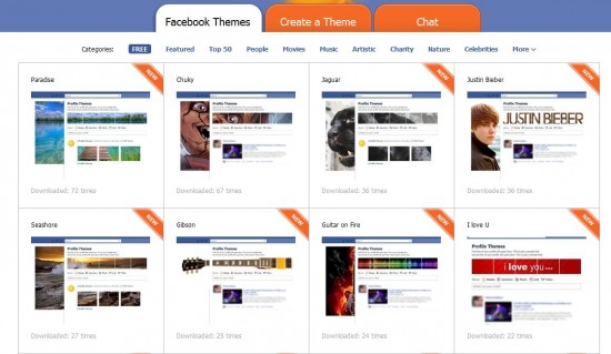 Thèmes Facebook