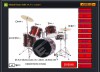 Virtual drum set