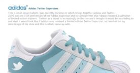 Des chaussures Adidas édition spéciale Facebook et Twitter