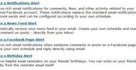 Utilisez Facebook depuis votre boîte mail