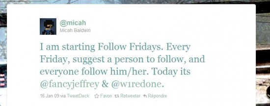 premier Follow friday