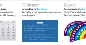 Le web parodié avec le calendrier Bad Usability 2011