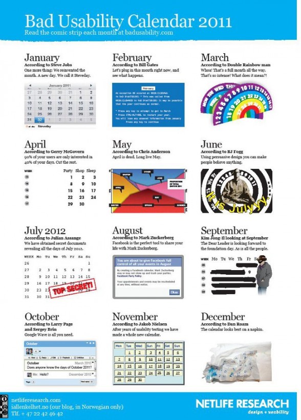 Bad usability calendar