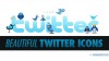 icônes twitter