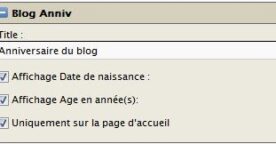 Nouveau : le widget anniversaire du blog