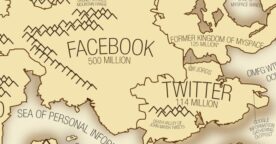 Carte du monde des réseaux sociaux