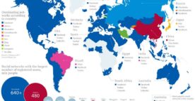 La carte du monde des réseaux sociaux