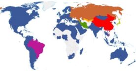 La carte des réseaux sociaux dans le monde