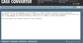 Passer un texte en majuscules ou en minuscules avec Case Converter
