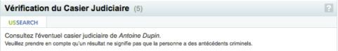 casier judiciaire