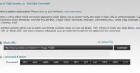 Convertir vos vidéos Youtube en avi, flv, wmv, mp4…