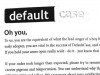 defaultcase
