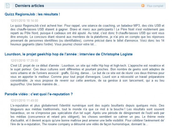 derniers articles