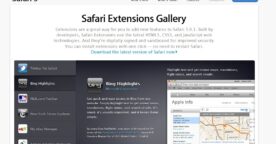 Une galerie d’extensions pour Safari