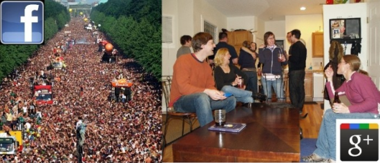 facebook vs google plus