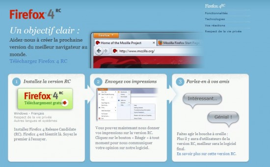 Télécharger Firefox 4 Release Candidate
