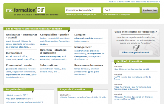 formation dif formation dif