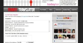 Funny Translator, un drôle de traducteur en ligne