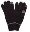 Gants Isotoner Hommer noir et gris