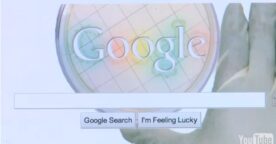 Un scientifique donne vie au logo de Google