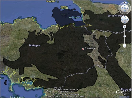 Google Earth oil spill