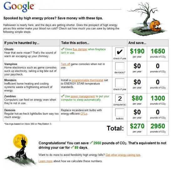 google halloween