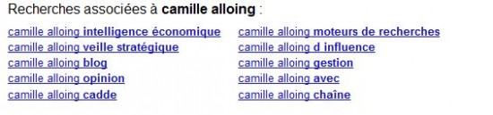 Google recherches associées 2