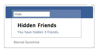 hide friends