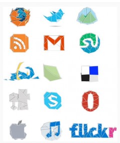 icones origami