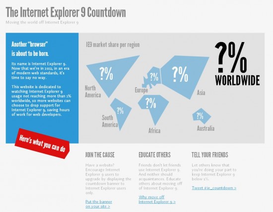 ie9 countdown