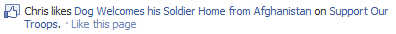 Bouton j'aime Facebook