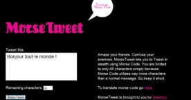 Traduire vos tweets en morse