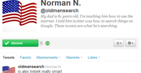 Blague du jour sur Twitter : faire passer le service pour Google search