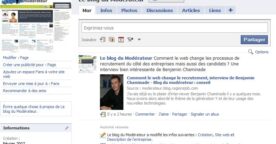 Ouverture d’une page Blog du Modérateur sur Facebook