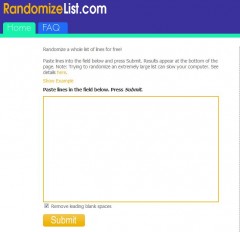 RandomizeList