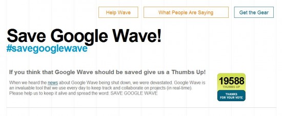 save google wave