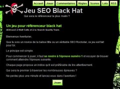 Jeu référencement SEO Black Hat