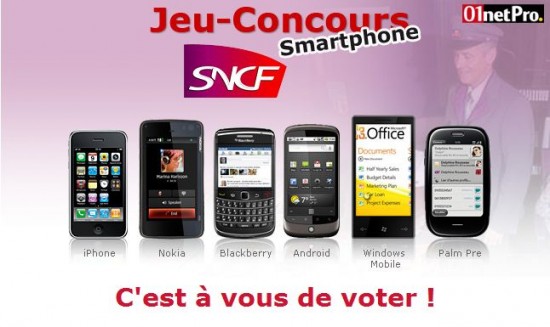 Concours SNCF smartphones