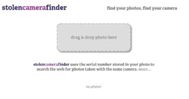 Retrouver son appareil photo volé : Stolen Camera Finder