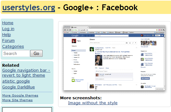 theme facebook