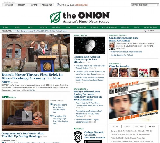the onion